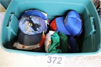 Lidded Tote of Ball Caps(Shed)