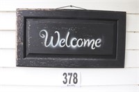 Wooden Welcome Sign - 23" Long(Outside)