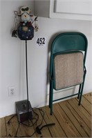 Yard Decor, Folding Chair & 110 Heater (Garage)