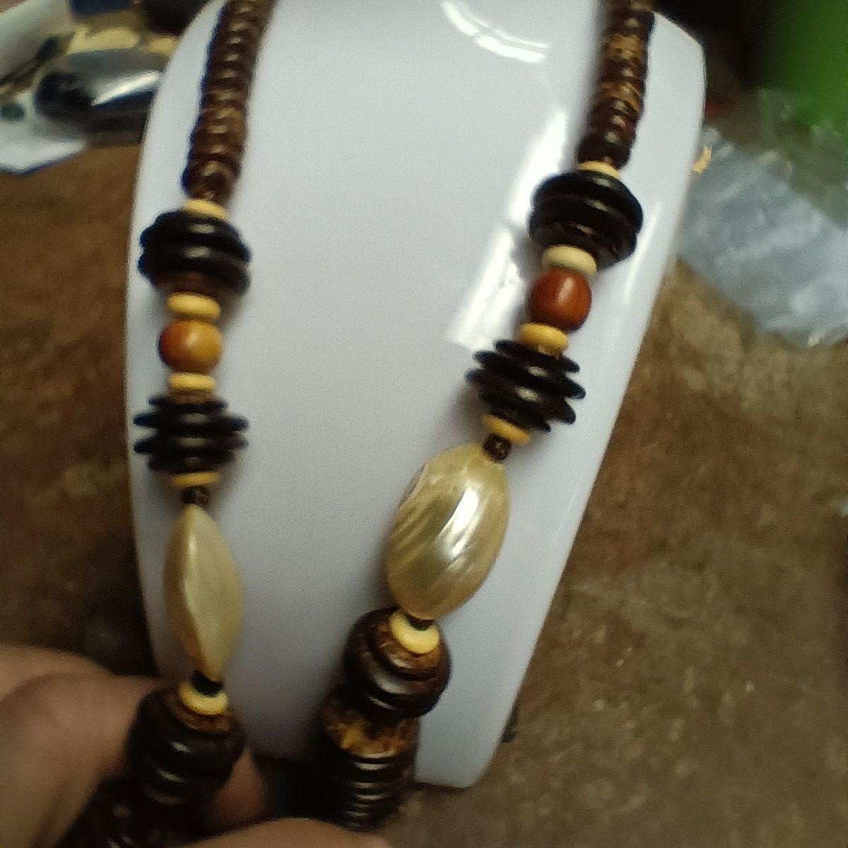 Polished Coconut Shell Necklace?