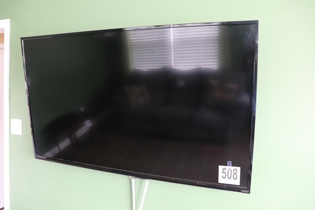 Vizio 64" Wall Mounted Television with Remote