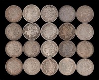 (20) Morgan US Silver Dollars 1878-1921