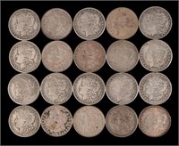 (20) Morgan US Silver Dollars 1879-1921