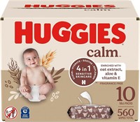 Huggies Diaper Wipes Unscented 10Pk 560Ct