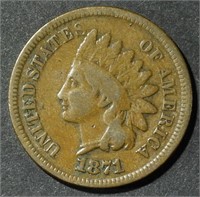 1871 INDIAN HEAD CENT VG