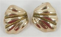 Sterling Silver Clip Earrings - Signed Mexico 925