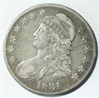1831 CAPPED BUST HALF VG