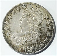 1826 CAPPED BUST HALF XF