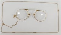 Vintage 12k Gold Filled Folding Glasses with Gold