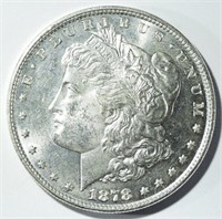 1878 8TF MORGAN DOLLAR AU/BU