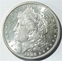 1886-S MORGAN DOLLAR AU