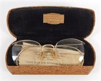 Vintage 12k Gold Filled Glasses with Case