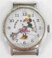 Minnie Mouse Manual Wind Watch - For Repair