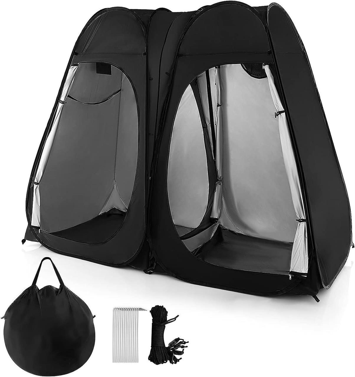 Goplus 2 Room Pop Up Shower Tent, 7.5FT