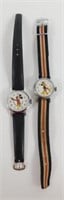 Lot of 2 Manual Wind Mickey Mouse Watches - For