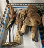 CERAMIC LEOPARD, ANIMAL FIGURINES