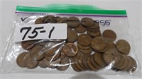 65) 1955 Wheat Pennies Unsorted Except By Year