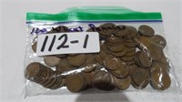 100)  Unsorted Wheat Pennies