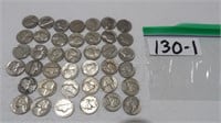 40) Pre 1964 Nickels Various Mints