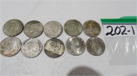 10) Eisenhower Bicentenial Silver Dollars 8) Rough