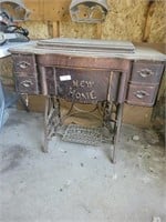 Vintage New Home Treadle Sewing Machine with