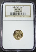 2002 $5 GOLD EAGLE NGC MS-69