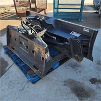 6' Heavy Duty Skid steer mount angling blade