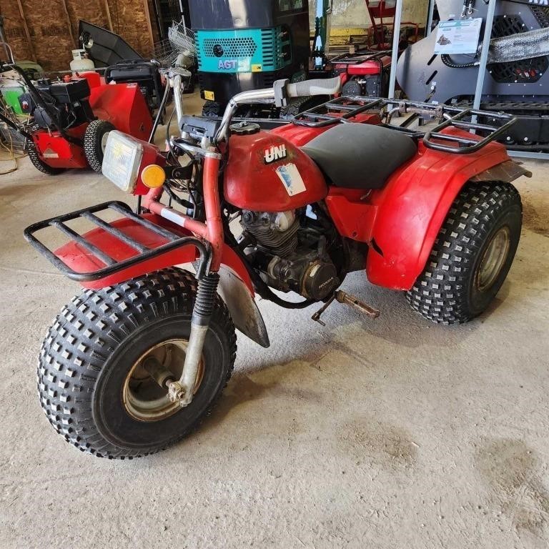 1984 Honda 200 3-wheeler runs & drives