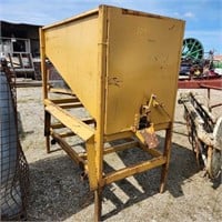 Skid steer mount Hopper bin 30"× 60"× 68"