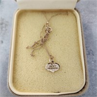 10K Golf Best Friends Necklace & Charm