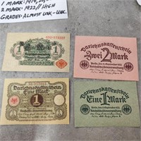 4- 1914, 1920, & 1922 Germany Notes