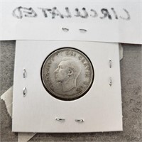 1950 Canadian Silver 25 cent coin