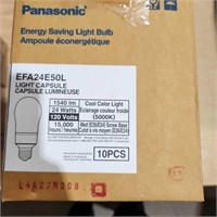 10- Panasonic 24 watt bulbs