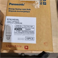 10- Panasonic 24 watt bulbs