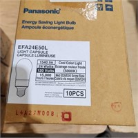 10- Panasonic 24 watt bulbs