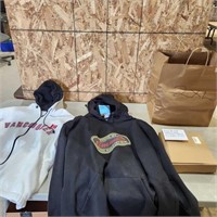 2- XL hoodies, printer cartridges