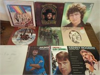 Vinyl records- Country albums- Waylon, Mac Davis