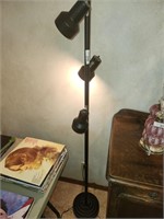 3 Light Floor Lamp, Works, Approx 5.5' Tall