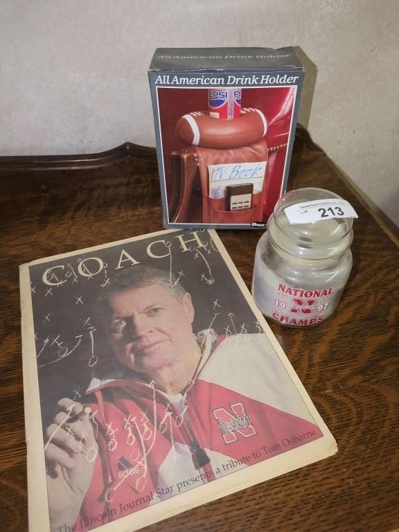 Nebraska Cornhusker football Nat. Champs candle,