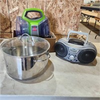 Bissel Steam Cleaner, CD Player, Light duty pot
