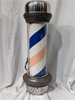 Rotating Exterior Vintage Barber Pole 1950's