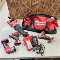 18V Milwaukee power tools, w battery and charger