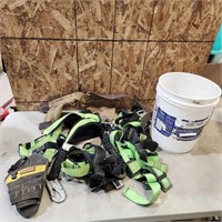 2- Safety Harnesses, nail apron, etc