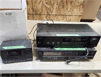 Cassette Player, Teac Receiver, Pioneer for parts
