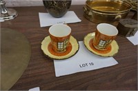 2-Cottageware cups & saucers by Price