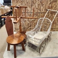 Spinning Wheel, buggy, chair