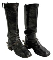CIVIL WAR CAVALRY LEATHER BOOTS & SPURS