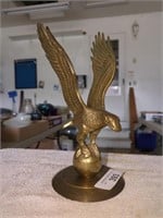 Solid Brass Eagle- ornamentation- 11" tall