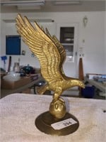 Solid Brass Eagle- ornamentation- 11" tall