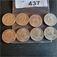 8 - 1979 Susan B. Anthony Dollar Coins